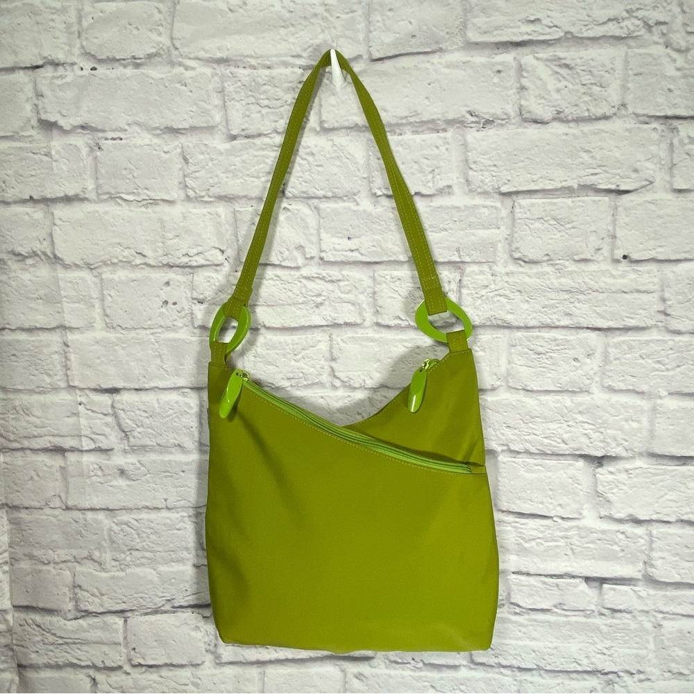 Rare Vintage David Dart Lime Green Hobo Shoulder Bag